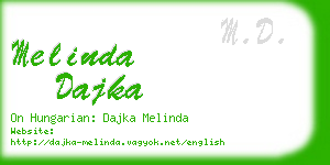 melinda dajka business card